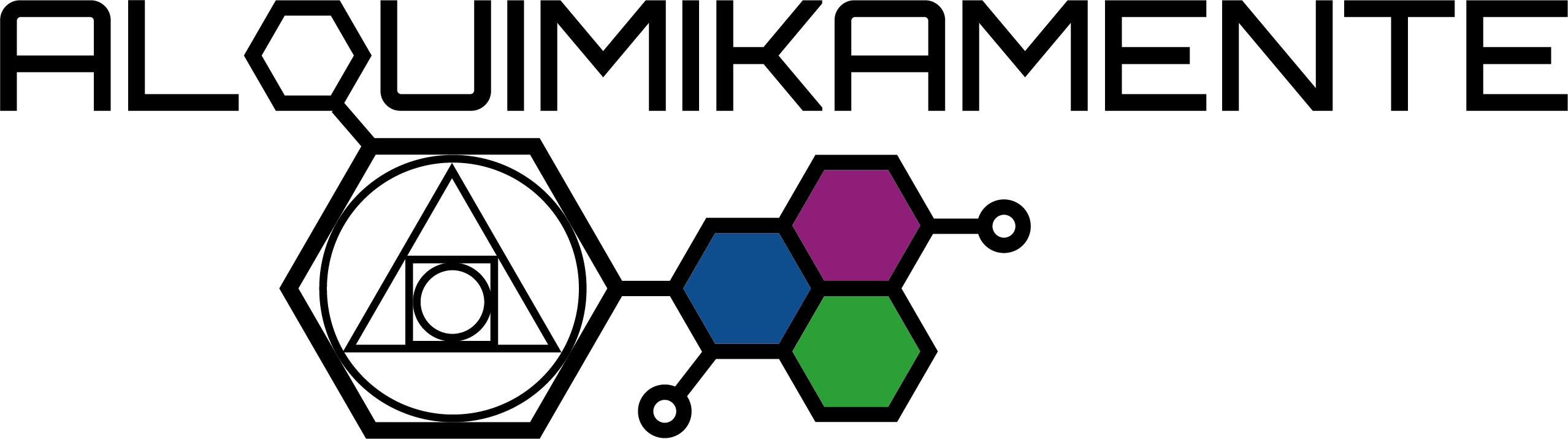 Novo Logo Alquimikamente beta preto cor